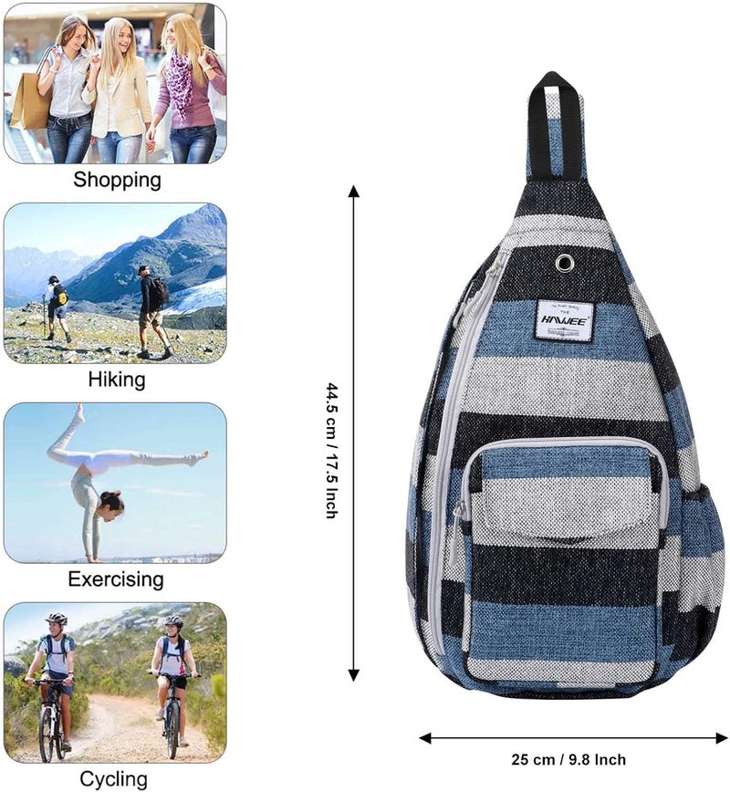 HAWEE Backpack Sling for Women Anti-Water Crossbody Bag Inclined Adjustable Pack | Casual, Adjustable Strap, Water Repellent, for Travel/Sport - Image 5